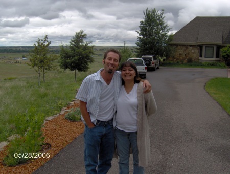 Jason and myself in Montana at dad's.