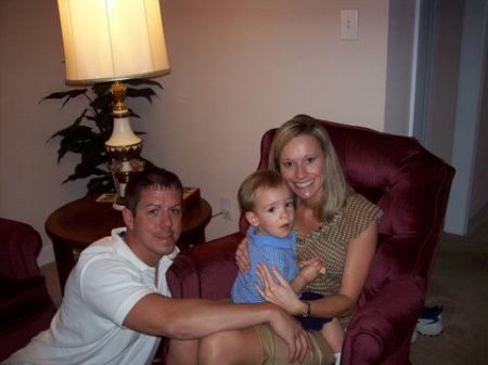 My son Mike with his wife Jennifer and son Tanner.