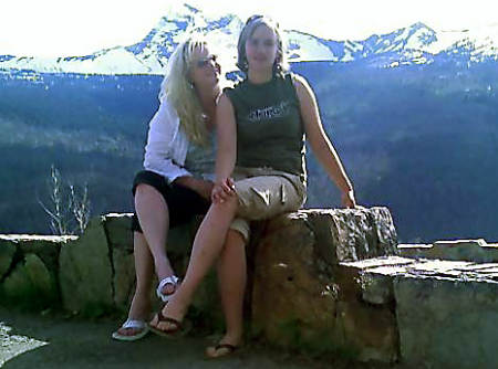 My daughter and me in Glacier Park in June