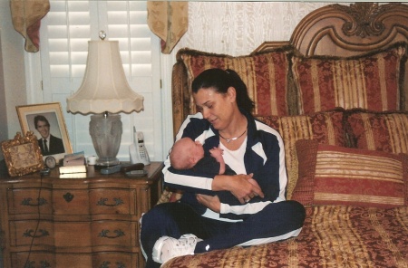 Mamaw holding her grandson