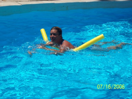 Me in my pool...FINALLY