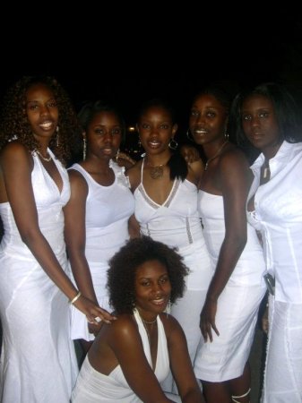 The ladies in white