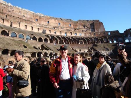 Marianne & I in the Colosseum