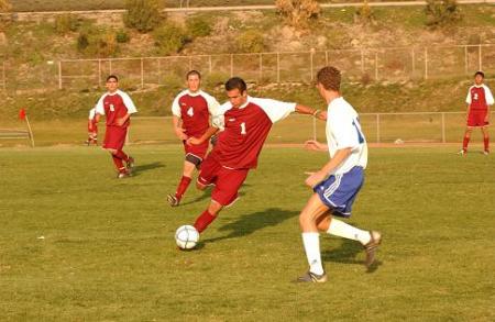 Marcus plays soccer for CHS