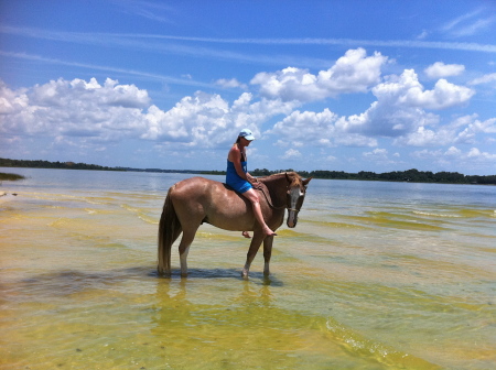 Cooling off in Lake Weir