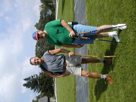 Don Lifeguard Schneider and Tim at Brasstown Bald mtn.