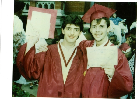 The man that I married and his brother, Rick is on the left.  He went to West High