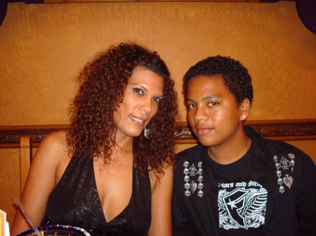 Me and my son Isaiah at COZYMEL'S...
