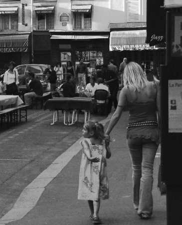 Mother and Daughter at Rue St. Benoit