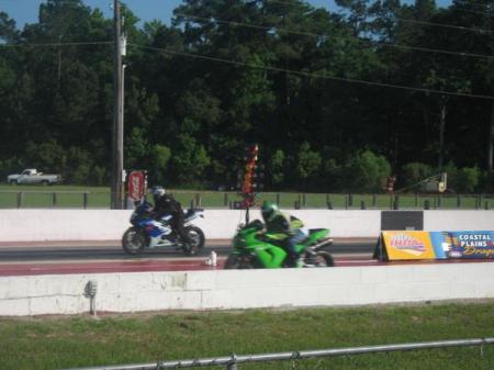 The GSX-R 1000 running a 10.30 in the 1/4 mile