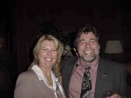 Charlotte Christou and Steve Wozniak