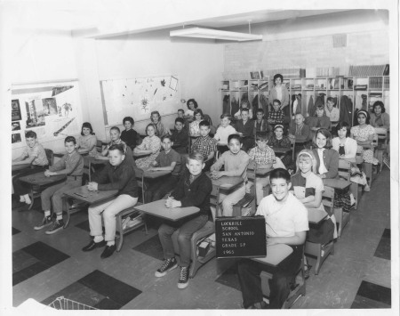 5th Grade class at Lockhill School, 1965