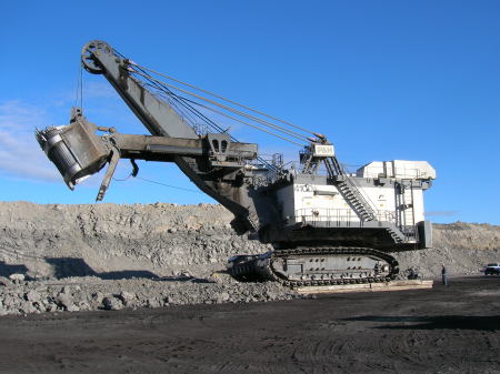 This is the type of work I do now-mine shovel repair in Kemmerer, WY