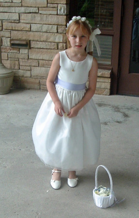 My daughter, the flower girl 7/06