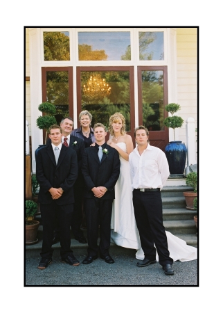 Our family at Scott & Brenda's wedding, Jan, 2006