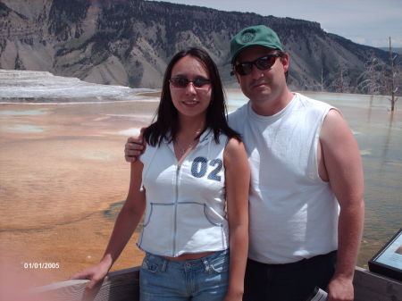 Alfiya and I @ Yellowstone National Park