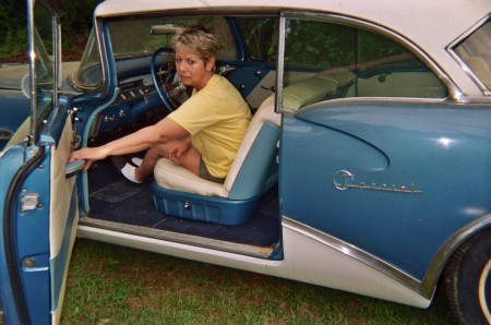 Driving Dads 56 Buick in Ga. 5/06