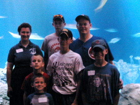 The Warnke family in 2004 at the Shed Aquarium Chicago, IL