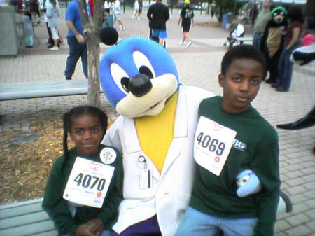 Hagi and Desmond with Dr. Wellbee