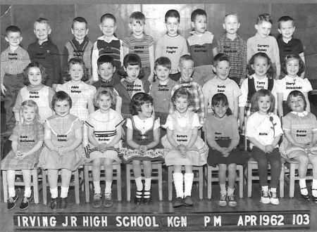 Irving Kindergarten 1961-1962 Mrs. Hurst