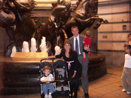 The Brown clan on a working trip to London