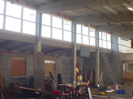 New windows, tore out old walls in dining area