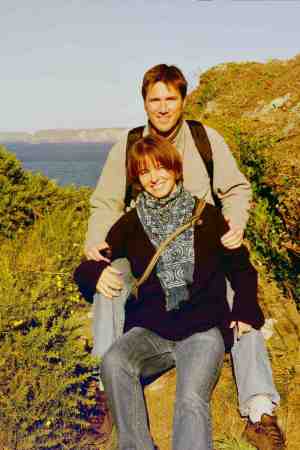 Me and Steve on Cornwall coast - 2003