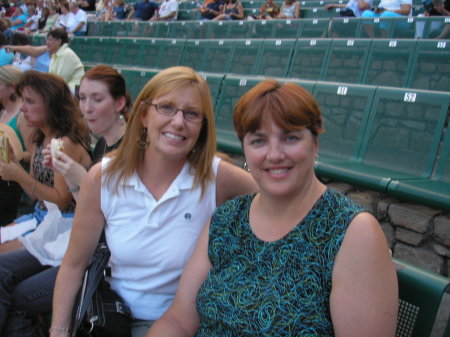 My sister-in-law, Shelley, and me at a Clay Aiken concert!