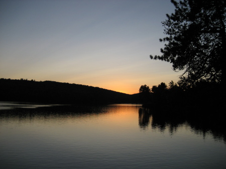 Lake Christopher at sunset