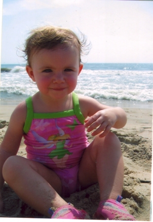 Daphne at the beach