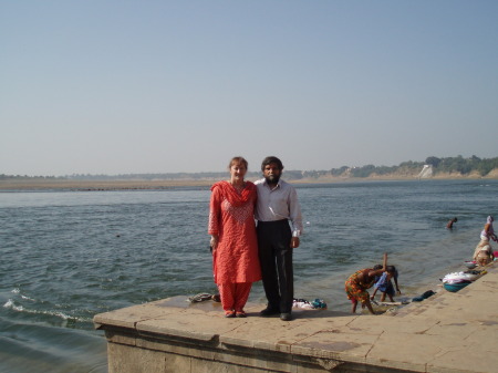 Marlee and Mahendra in India