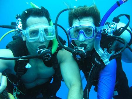 The couple that dives together... stays together