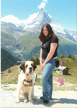 My youngest daughter in Switzerland