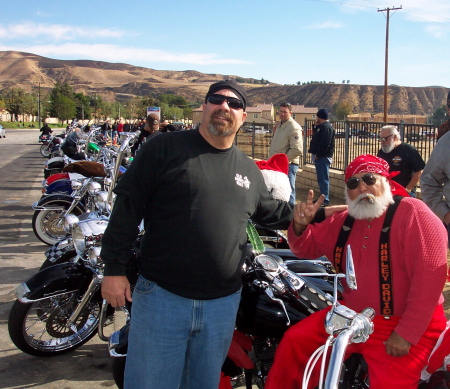 Picture with Santa on the Love Ride