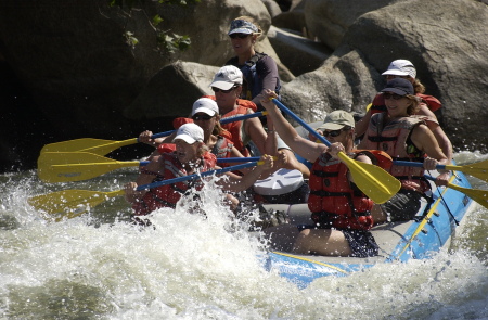 2 day river rafting 2006, that's me in the front, white hat