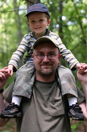 My husband, Kevin and my son, Charlie