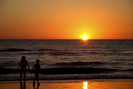 the kids at sunset marco island