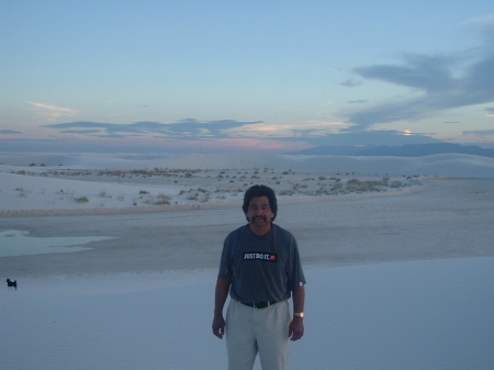 At white Sands New Mexico