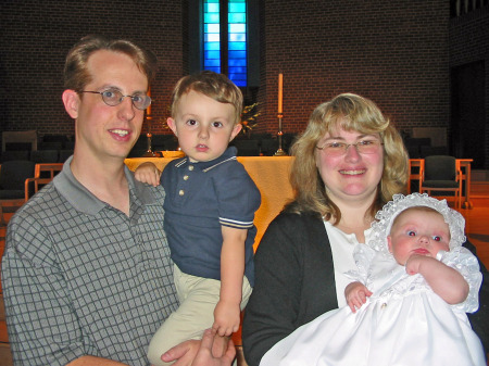 John, Brenda & Trevor at Hailey's baptism