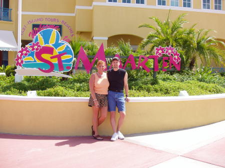 Hubby & I in St. Maarten