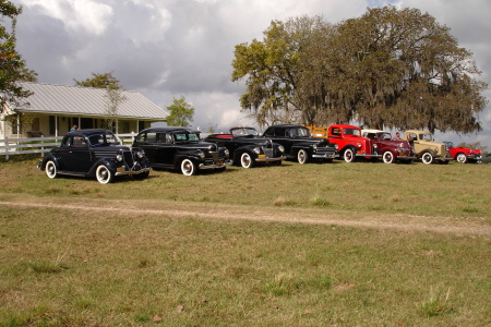 Several Old Cars All Flat head V8's