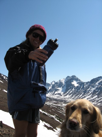 hiking with Kiya in South Central Alaska