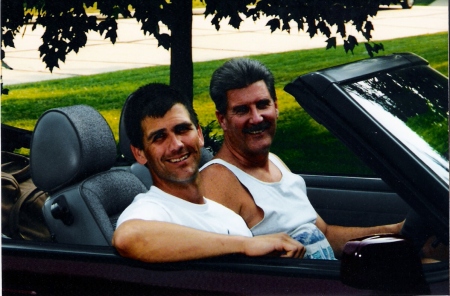 Me and my pops in his Mustang