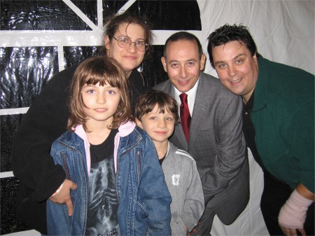 My family & Pee Wee Herman