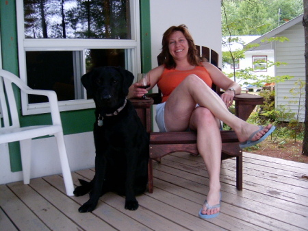 Relaxing at the cottage