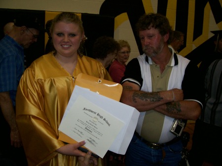 My daughter Brandy at HS Graduation