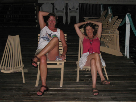 Me & Laura Tutt - kicked back in Belize