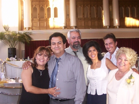 2003 My Niece's Wedding My brother Alex that Im hugging, niece & husband, older sister and older brother