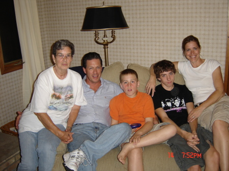 Carol (far right) and family 2008