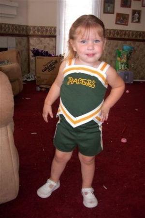 My little cheerleader!